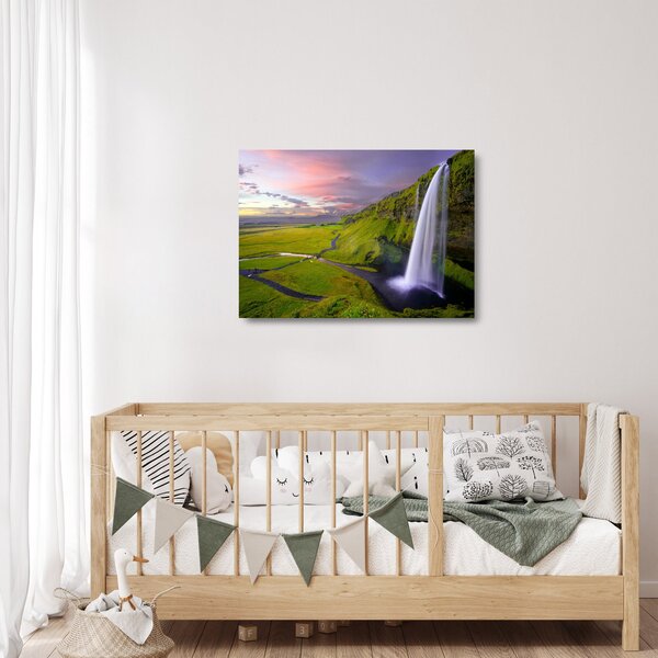Staklena slika slapova (70x50 cm)