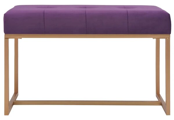 Klupa 80 cm ljubičasta baršunasta - Ljubičasta 80 cm Ljubičasta 80 cm