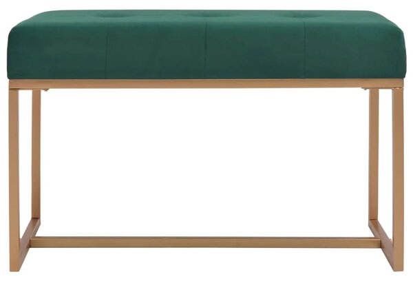 Klupa 80 cm zelena baršunasta - Zelena 80 cm Zelena 80 cm