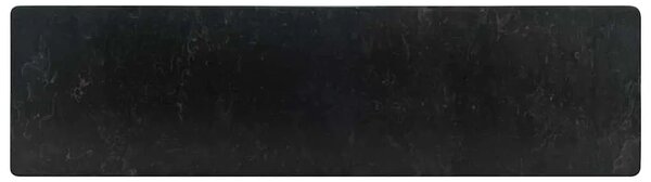 Lavabo - Umivaonik 45 x 30 x 12 cm mramorni visoki sjaj crni - Crna Crna