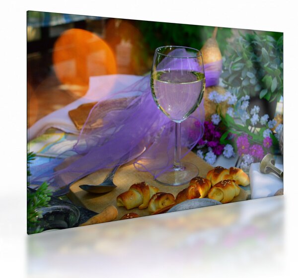 Staklena slika piknika (70x50 cm)