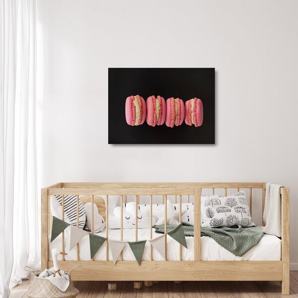 Staklena slika makrona (70x50 cm)