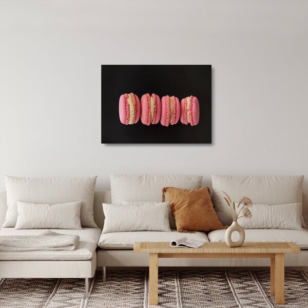 Staklena slika makrona (70x50 cm)