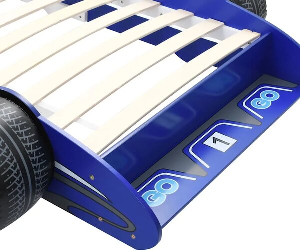 Dječji krevet trkaći auto 90x200 cm plavi - Plava Plava