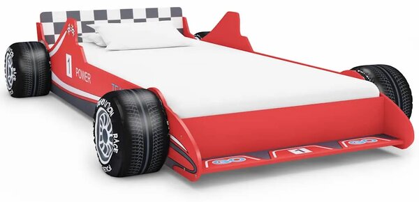 Dječji krevet trkaći auto 90 x 200 cm crveni - Crvena Crvena