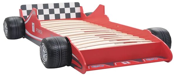 Dječji krevet trkaći auto 90 x 200 cm crveni - Crvena Crvena
