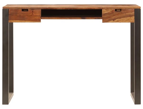 Radni stol od masivnog drva akacije i čelika 110 x 55 x 78 cm