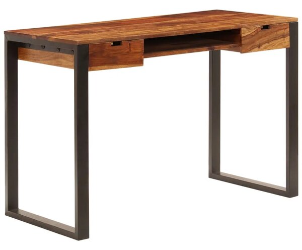 Radni stol od masivnog drva akacije i čelika 110 x 55 x 78 cm