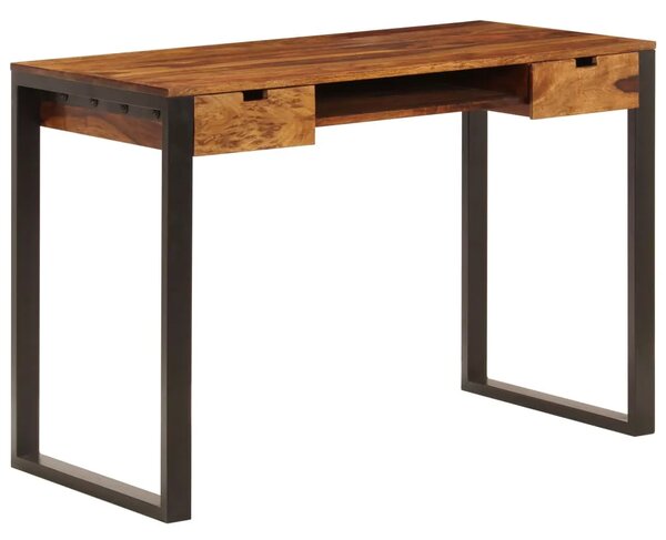 Radni stol od masivnog drva akacije i čelika 110 x 55 x 78 cm
