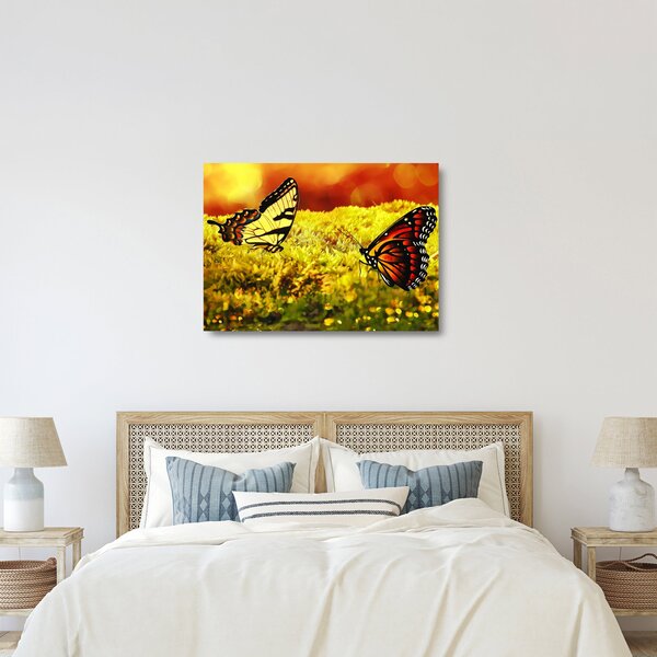 Staklena slika leptira (70x50 cm)