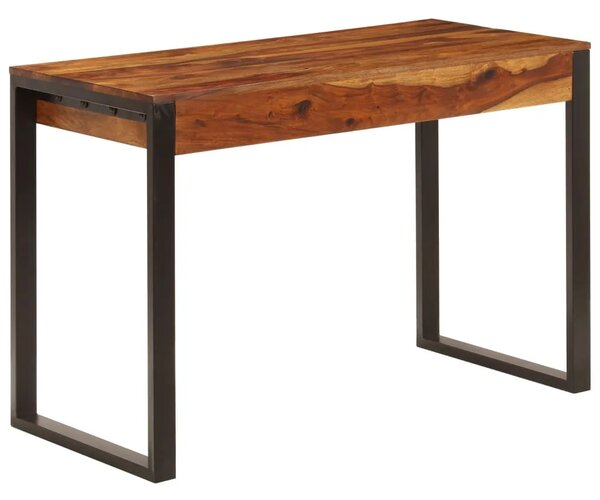 Radni stol od masivnog drva akacije i čelika 110 x 55 x 78 cm