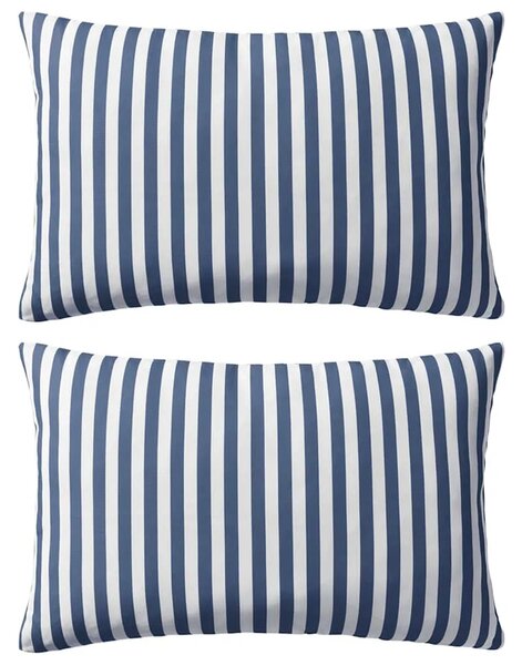 Vrtni jastuci s prugastim uzorkom 2 kom 60 x 40 cm mornarsko plavi - modra prugasta 60 x 40 cm 2 Modra prugasta