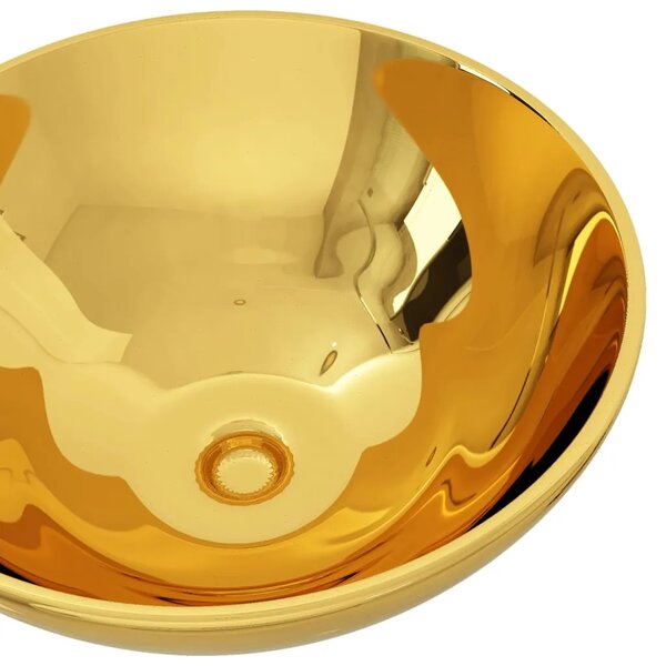 Lavabo - Umivaonik 32 5 x 14 cm keramički zlatni - Zlatno 32.5 x 14 cm Zlatno 32.5 x 14 cm