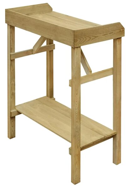 Vrtni stolić za sadnju od impregnirane borovine 75 x 40 x 90 cm