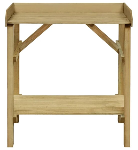 Vrtni stolić za sadnju od impregnirane borovine 75 x 40 x 90 cm