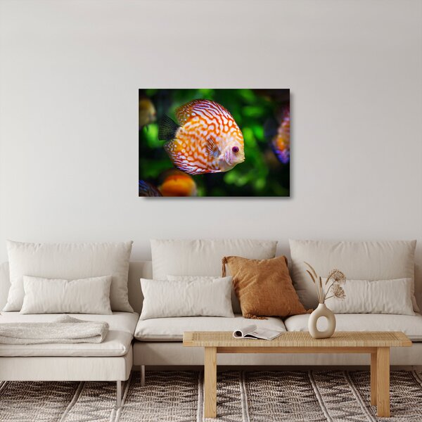 Staklena slika ribe (70x50 cm)