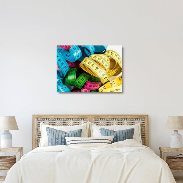 Staklena slika obojenih metara (70x50 cm)