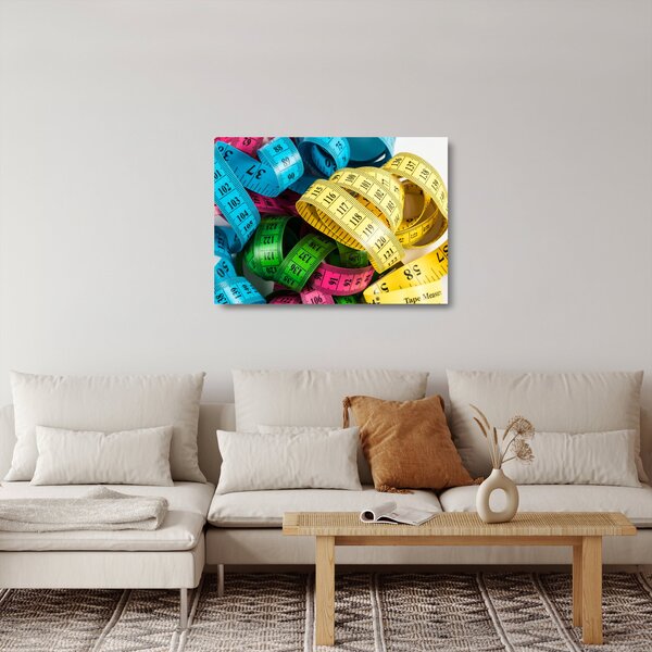 Staklena slika obojenih metara (70x50 cm)