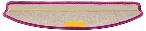 Prostirke za stepenice 15 kom 65x21x4 cm ljubičaste poluokrugle velike - Ljubičasta 65 x 21 x 4 cm 15 Ljubičasta