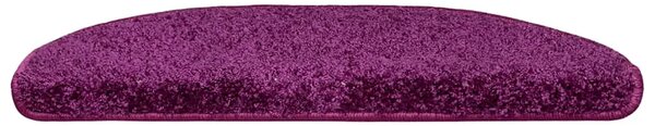 Prostirke za stepenice 15 kom 65x21x4 cm ljubičaste poluokrugle velike - Ljubičasta 65 x 21 x 4 cm 15 Ljubičasta
