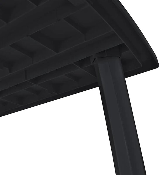 Vrtni stol antracit boje 216 x 90 x 72 cm plastični