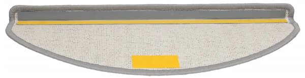 Prostirke za stepenice 15 kom 65x21x4 cm sive poluokrugle velike - Siva 65 x 21 x 4 cm 15 Siva