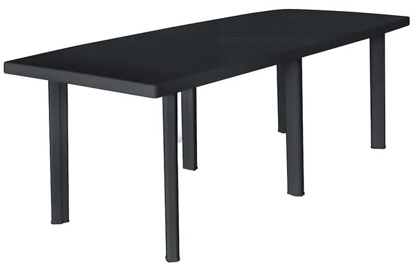 Vrtni stol antracit boje 216 x 90 x 72 cm plastični