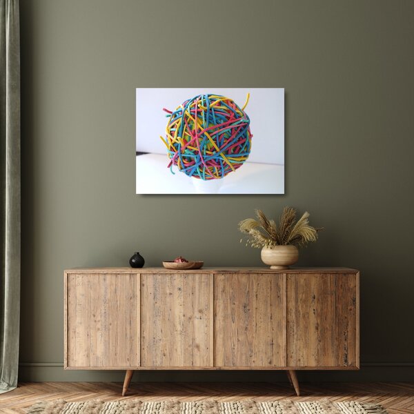 Staklena slika gumica (70x50 cm)