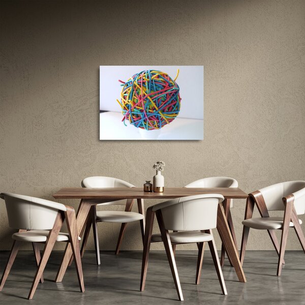 Staklena slika gumica (70x50 cm)
