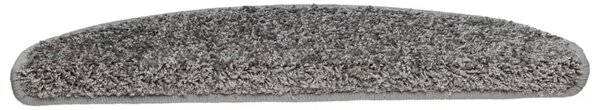 Prostirke za stepenice 15 kom 65x21x4 cm sive poluokrugle velike - Siva 65 x 21 x 4 cm 15 Siva