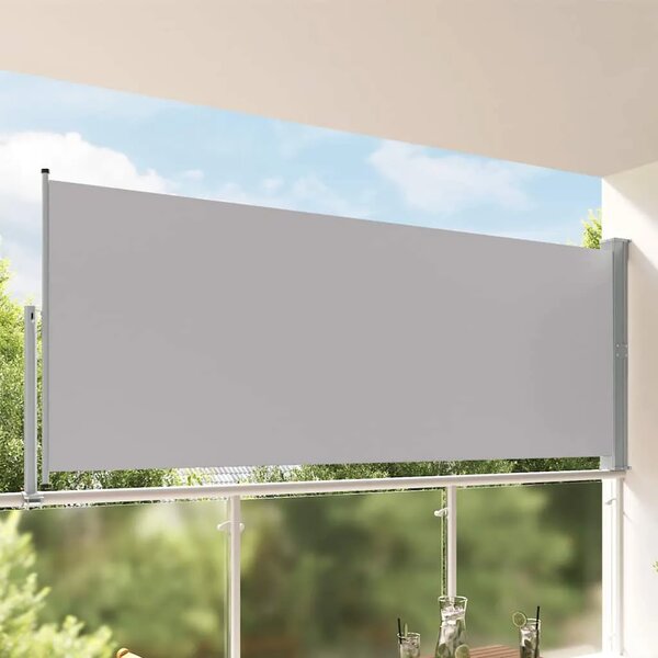 Uvlačiva bočna tenda za terasu 140 x 300 cm siva - Siva 140 x 300 cm 1 Siva