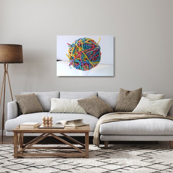 Staklena slika gumica (70x50 cm)