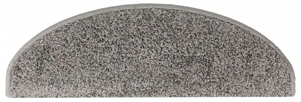 Prostirke za stepenice 15 kom 65x21x4 cm sive poluokrugle velike - Siva 65 x 21 x 4 cm 15 Siva