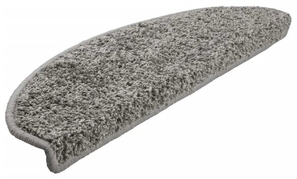 Prostirke za stepenice 15 kom 65x21x4 cm sive poluokrugle velike - Siva 65 x 21 x 4 cm 15 Siva
