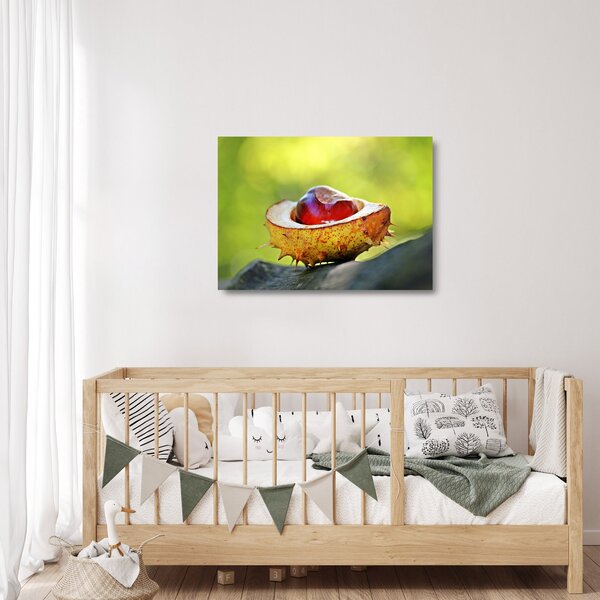 Staklena slika kestena (70x50 cm)