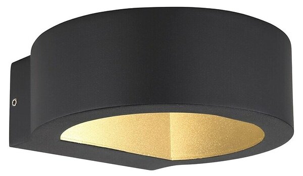 Globo Vanjska zidna LED svjetiljka Slice I (7 W, 15,6 x 16 x 5,5 cm, Crna, IP54)