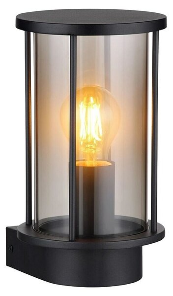 Globo Vanjska zidna svjetiljka Gracey (60 W, 14,3 x 14,3 x 25,2 cm, Crna, Zadimljeno staklo, IP54)