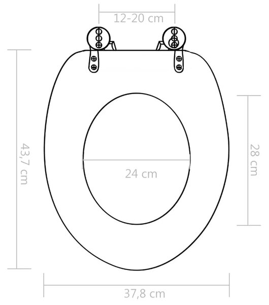 Daska za wc - Toaletna daska MDF s uzorkom bambusa - 1 bambus Ne 1