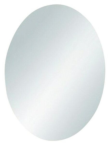 Ogledalo s okvirom Esra (Promjer: 50 cm, Bijela, Metal)