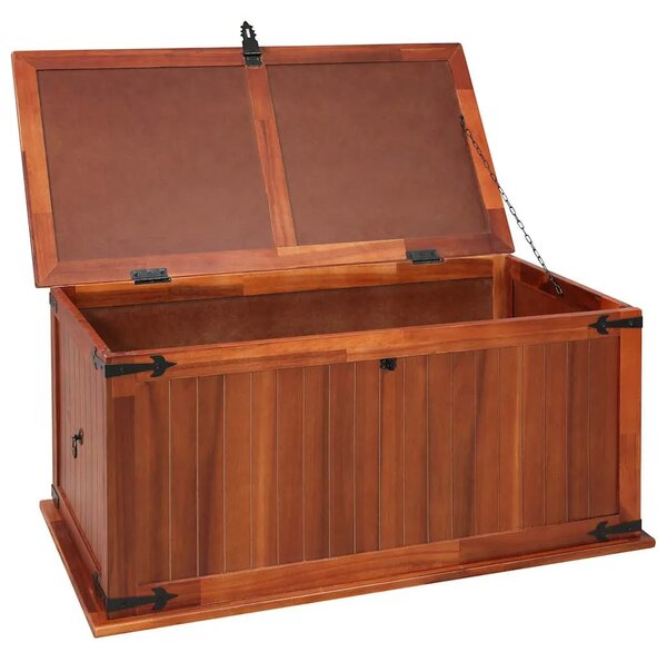 Škrinja za pohranu 79 x 34 x 32 cm masivno bagremovo drvo - 79 x 34 x 32 cm 1 79 x 34 x 32 cm