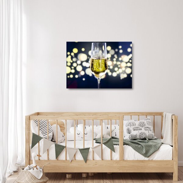 Staklena slika šampanjca (70x50 cm)