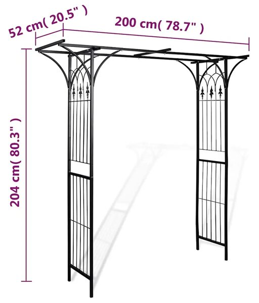 Vrtni Luk 200x52x204 cm