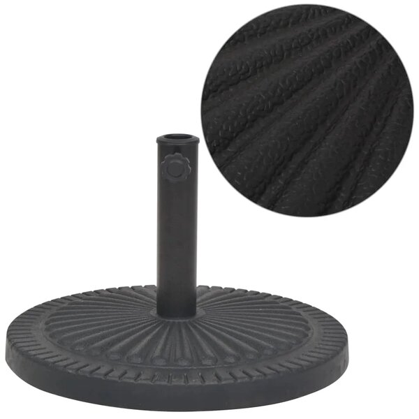 Stalak za Suncobran od Smole Okrugli Crni 14 kg - 1 14 kg 14 kg