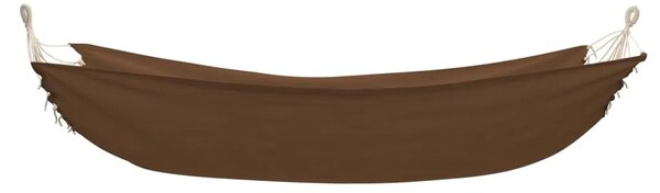 Sklopiva viseća ležaljka za 2 osobe smeđa 360 x 150 cm - Smeđa 1 Smeđa