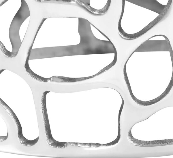Stolić za kavu od lijevanog aluminija 70 x 30 cm srebrni - 70 x 30 cm 1 70 x 30 cm
