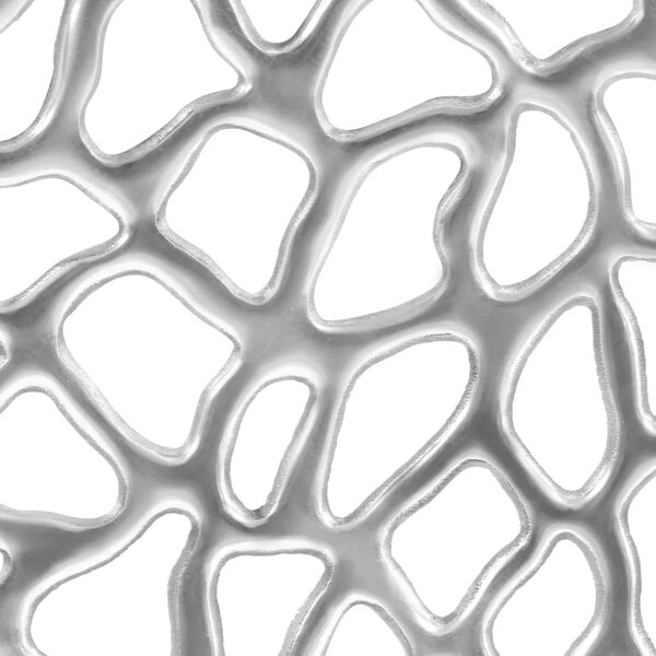 Stolić za kavu od lijevanog aluminija 70 x 30 cm srebrni - 70 x 30 cm 1 70 x 30 cm