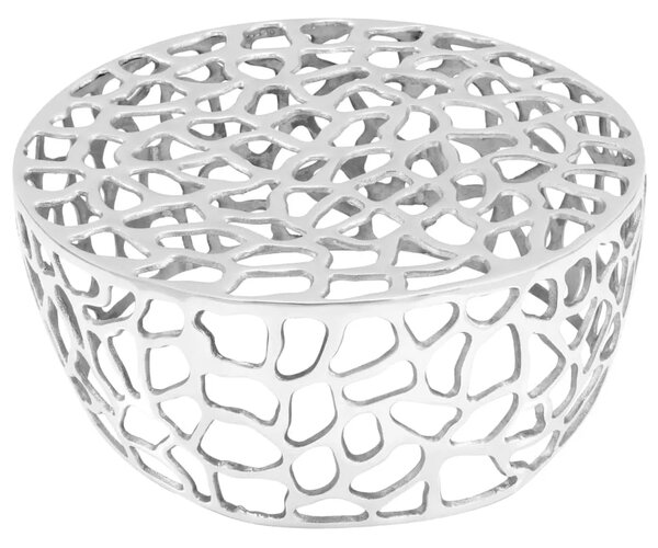 Stolić za kavu od lijevanog aluminija 70 x 30 cm srebrni - 70 x 30 cm 1 70 x 30 cm
