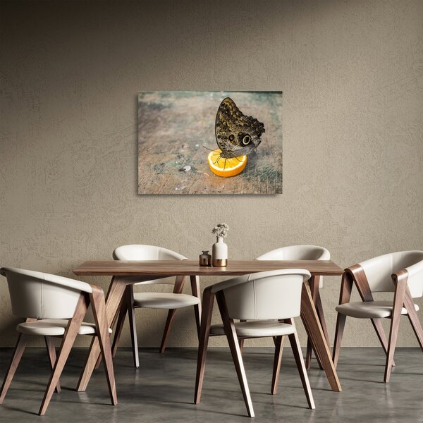 Staklena slika leptira (70x50 cm)