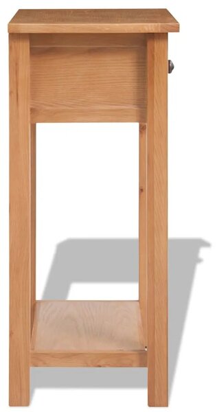 Konzolni stol od masivne hrastovine 50 x 32 x 75 cm
