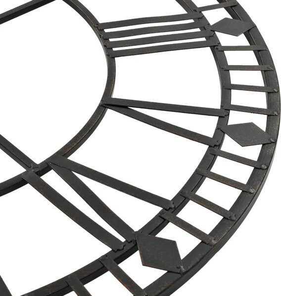 Starinski zidni sat s kvarcnim mehanizmom metalni 60 cm XXL
